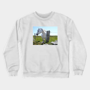 Connemara White Crewneck Sweatshirt